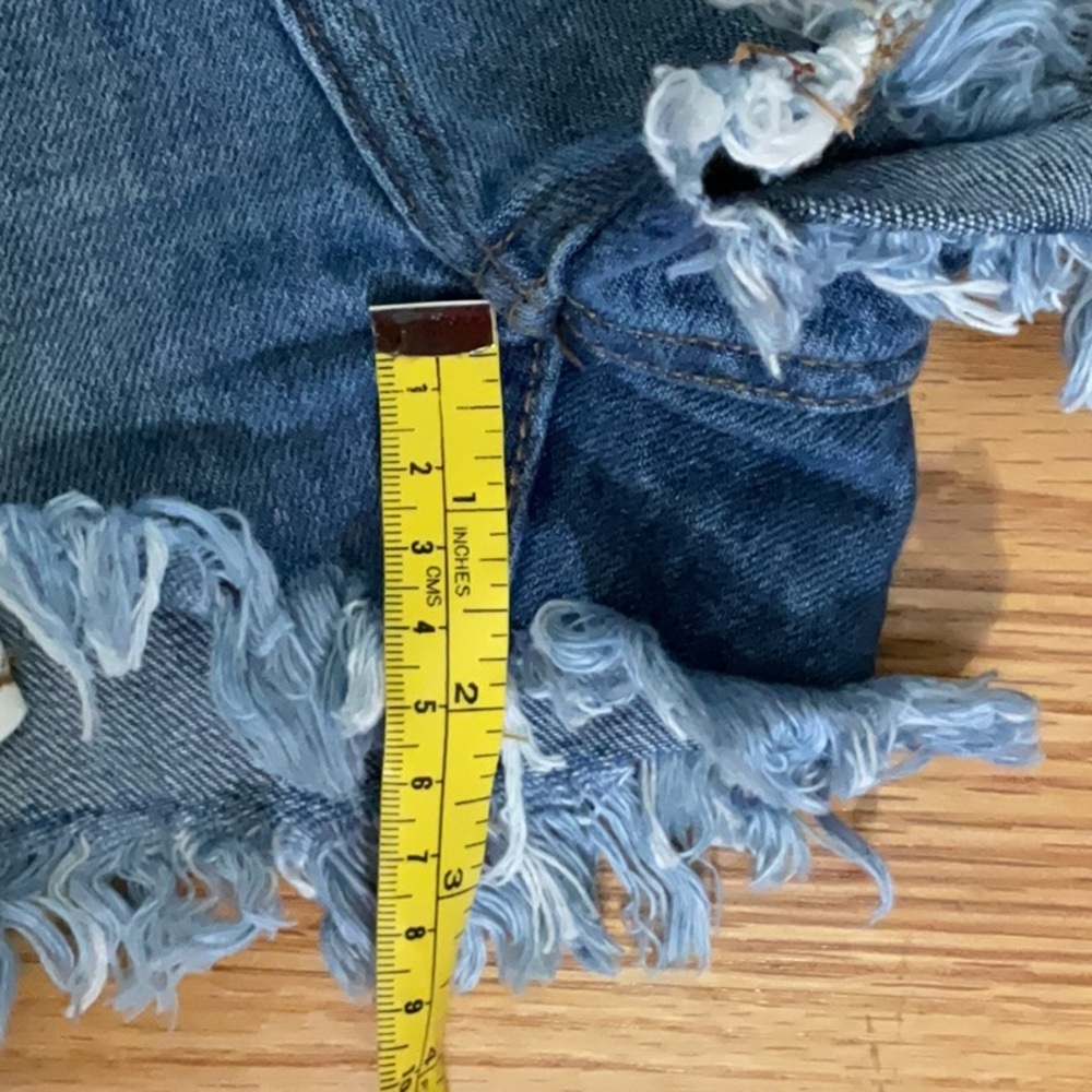 KanCan Blue Distressed Jean Shorts - Picture 9 of 9